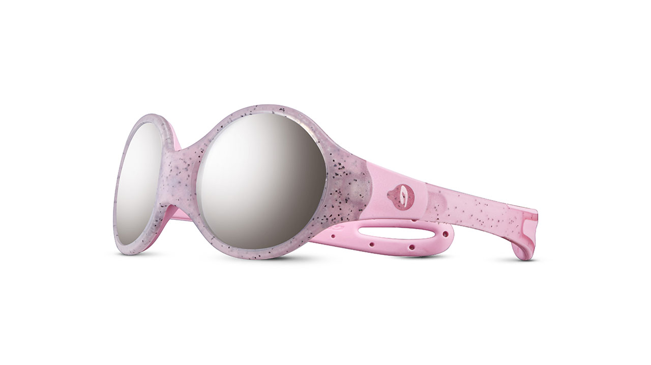 Paire de lunettes de soleil Julbo Js533 couleur rose - Côté à angle - Doyle